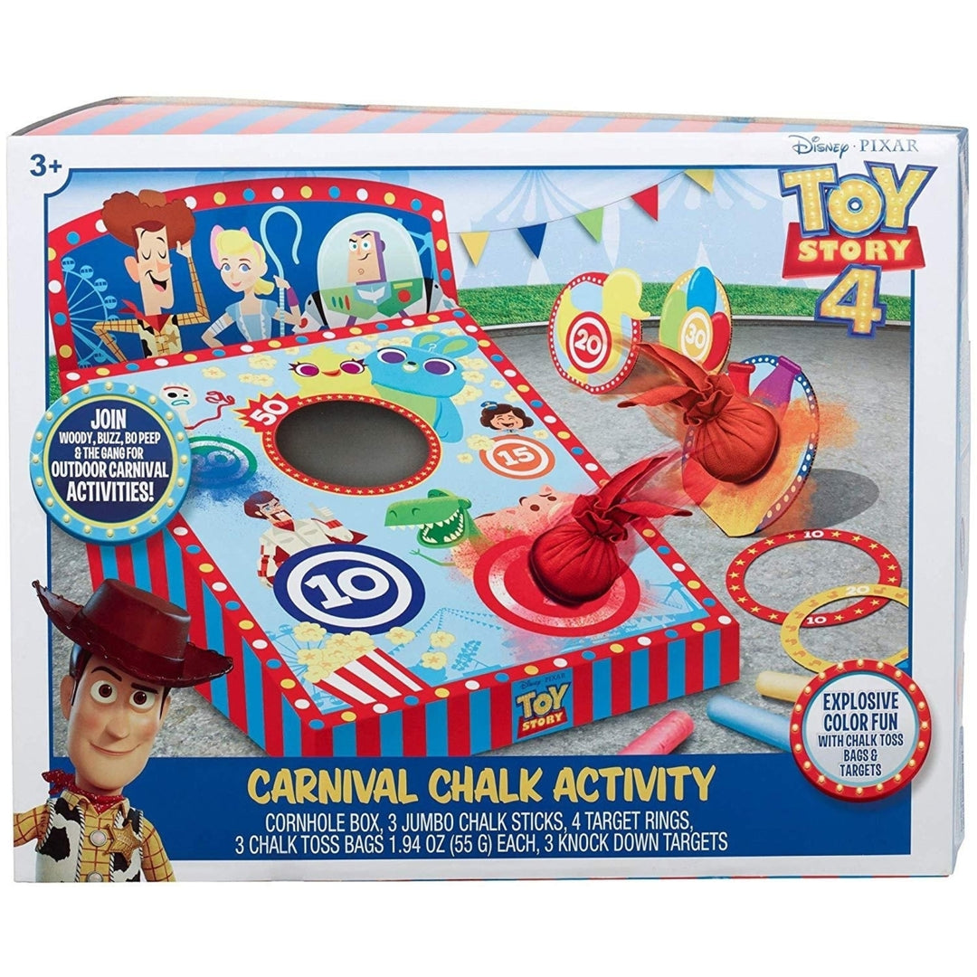 Disney Pixar Toy Story 4 Carnival Chalk Kids Activity Game Bundle Mattel Image 4