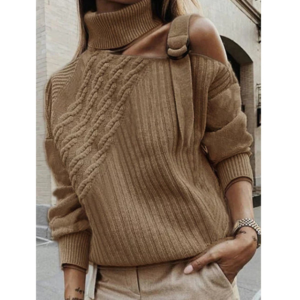 Plus Size Plain Long Sleeve Casual Sweater Image 3