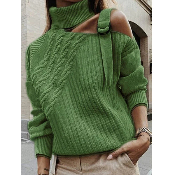 Plus Size Plain Long Sleeve Casual Sweater Image 4