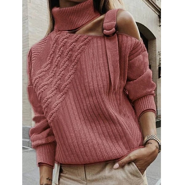 Plus Size Plain Long Sleeve Casual Sweater Image 1