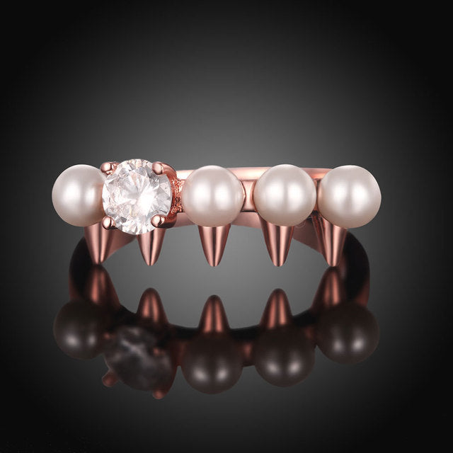 Simple fashion brand pearl ring Image 2