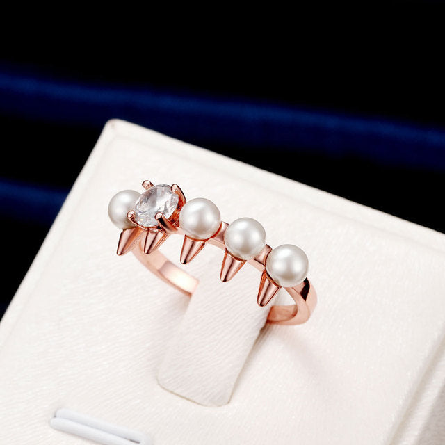 Simple fashion brand pearl ring Image 4