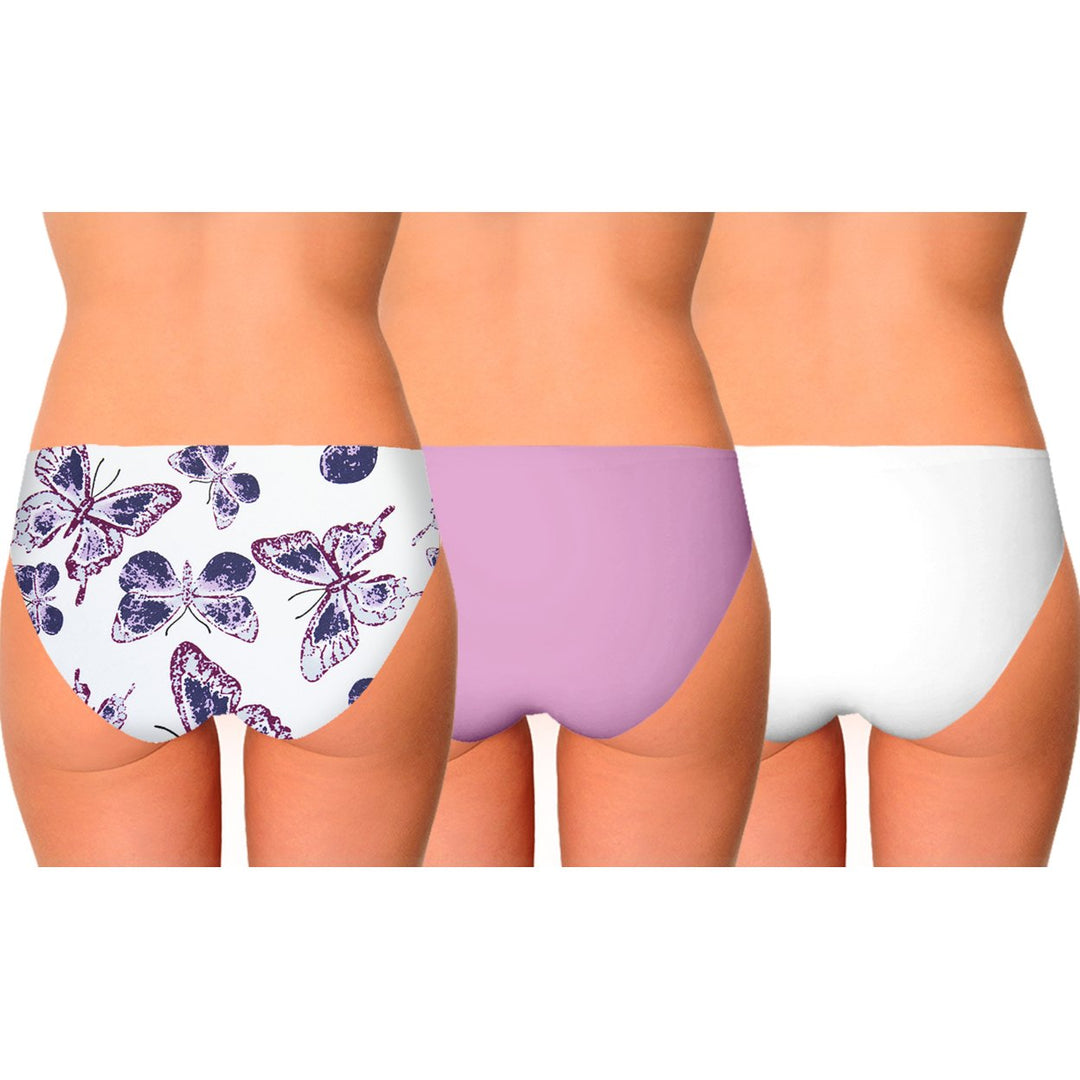 AQS Seamless Bikini - 3 Pack 3 Pairs of Laser Bonded Seamless Bikini Image 2