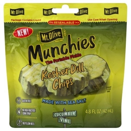 Mt. Olive Munchies The Portable Pickle Kosher Dill Chips Image 1