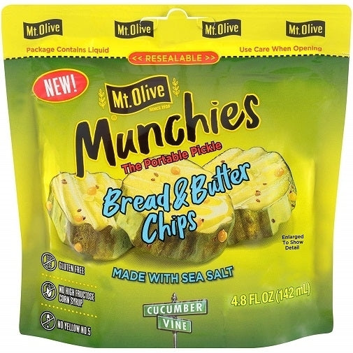 Mt. Olive Munchies The Portable Pickle Bread and Butter Chips Image 1