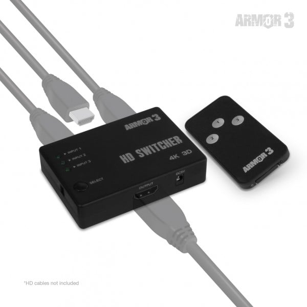 3-Port HD Switcher for HD Game Consoles and Devices - Armor3 Image 2