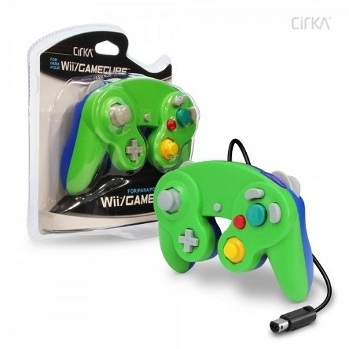 Nintendo Wii/GameCube CirKa controller (Green/Blue) Image 1
