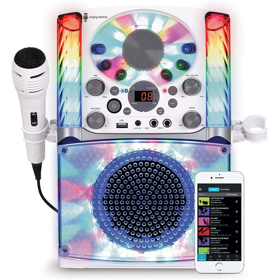 Singing Machine Karaoke System White Image 1