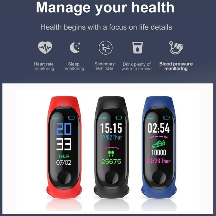 Bluetooth Smart Bracelet Digital Sport Wristband For Heart Beat Image 2