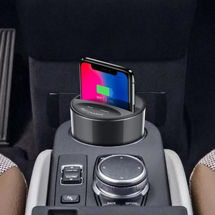 Fast QI Wireless Car Charger For Samsung Galaxy S9 S8 S7 S6 Edge iphone 8 10 X fast wireless charger cup Quick holder Image 3