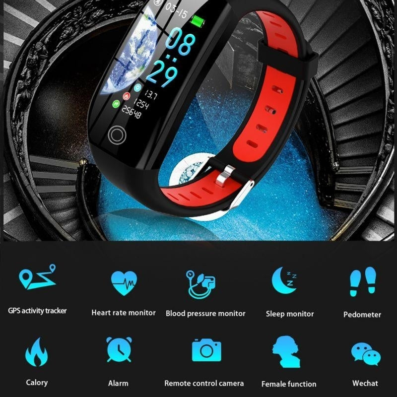 Heart Rate Monitor Activity Tracker Health Wristband Pedometer Smartband Watch For Android IOS Image 2