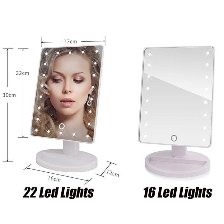 LED Lights Touch Screen Makeup Mirror Image 7