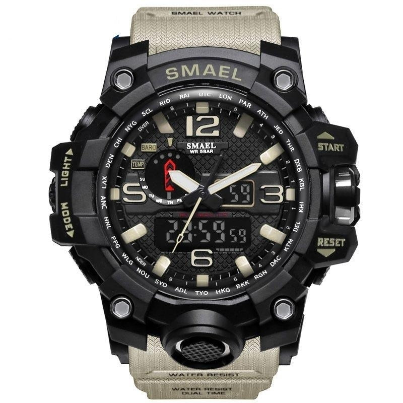Military 50m Waterproof LED Quartz Wristwatch For Men Image 1