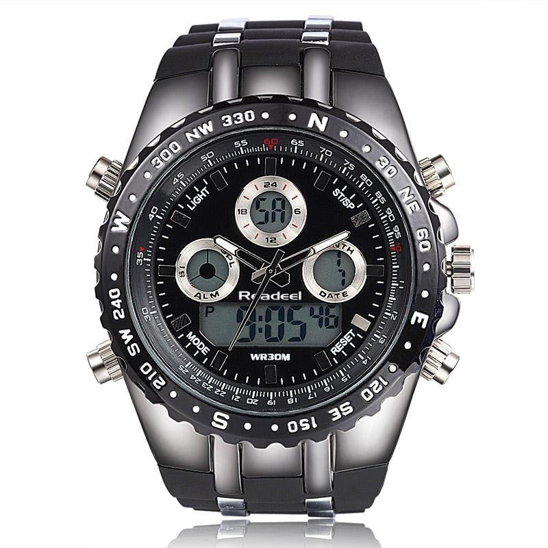 Quartz Wrist Waterproof LED Digital Watches For Military Men Image 1