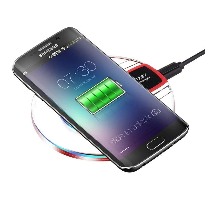 Qi Wireless Fast Charging Desktop Mobile Phone Charger Pad for Samsung S8+ S7 S7 Edge Image 1