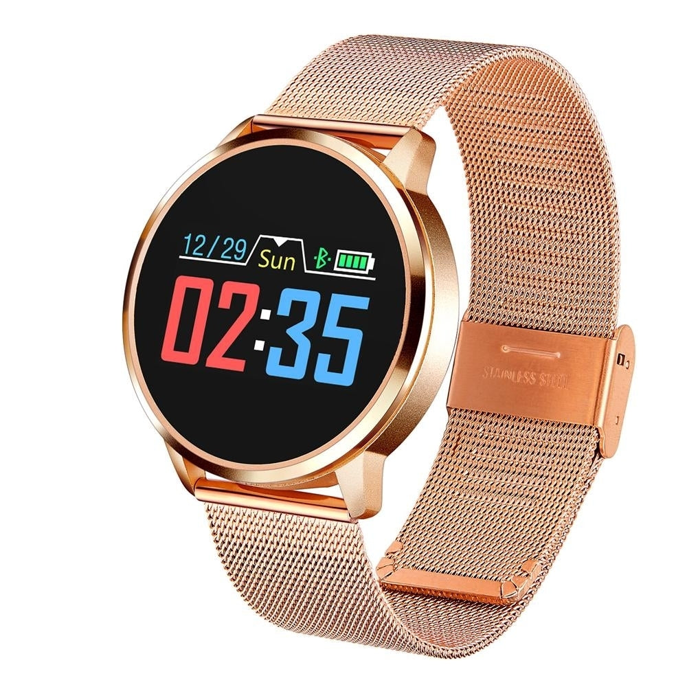 Stainless Steel SmartWatch 0.95 inch OLED Color Screen Blood Pressure Heart Rate Smart Watch Image 11