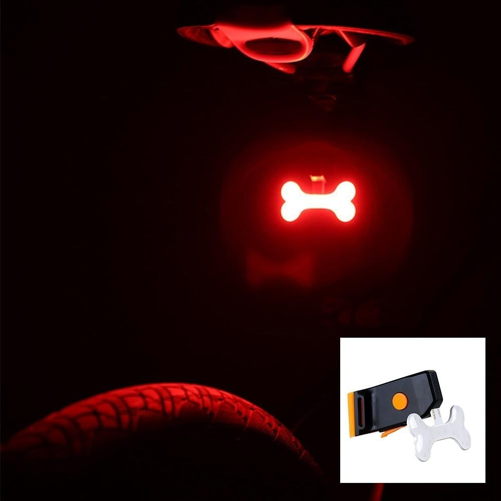 Taillight Modes Bicycle USB Charge Led Flash Strobe Image 2