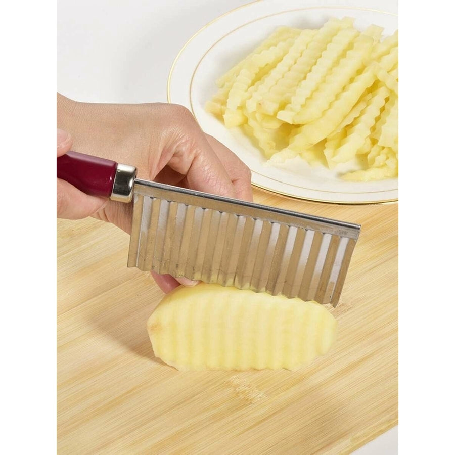 Stainless Steel Potato Slicer Knife Image 1