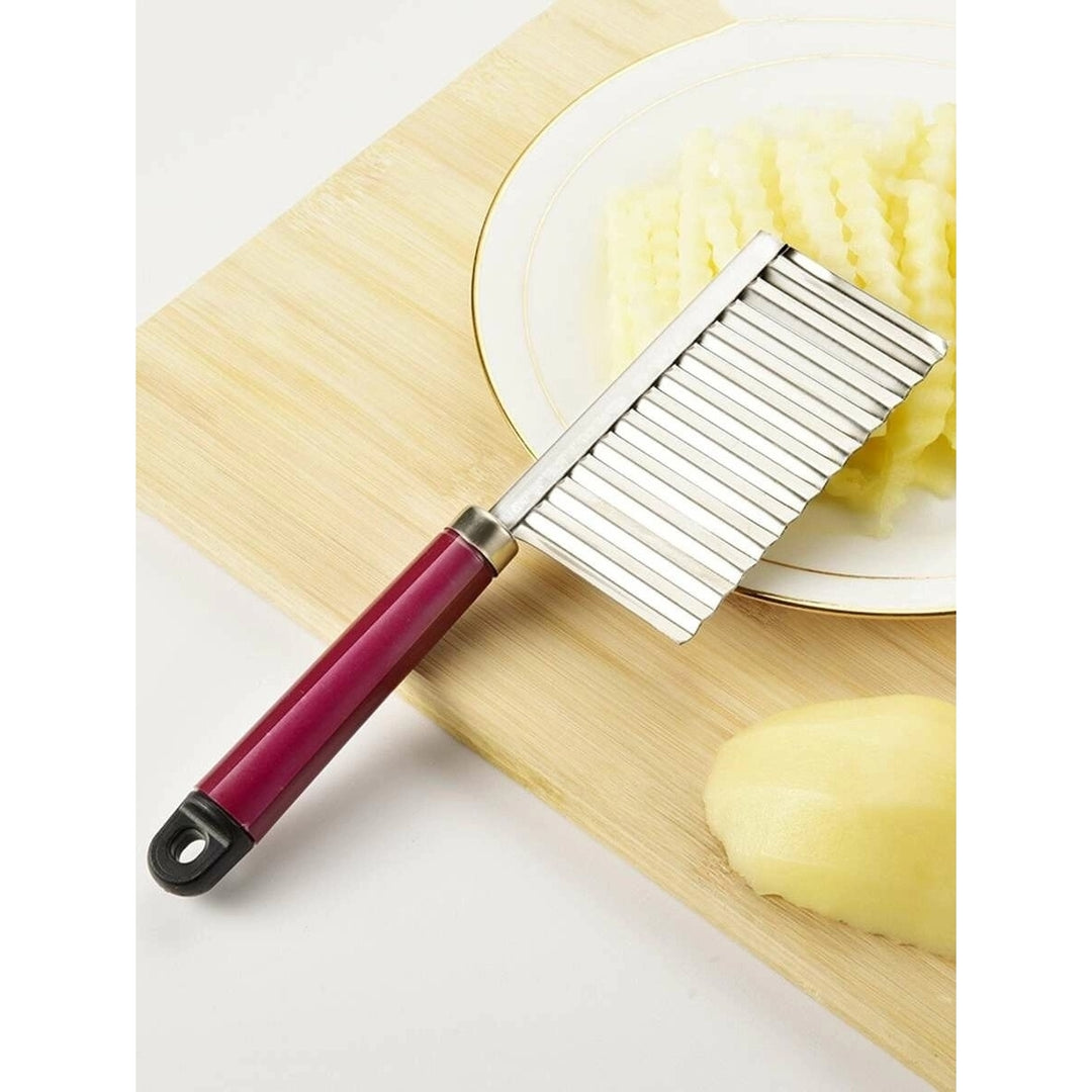 Stainless Steel Potato Slicer Knife Image 3