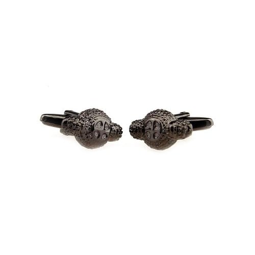 Gunmetal Spanish Matador Cap Hat Cufflinks Cuff Links Ready to Fight a Bull Cuff Links Image 2