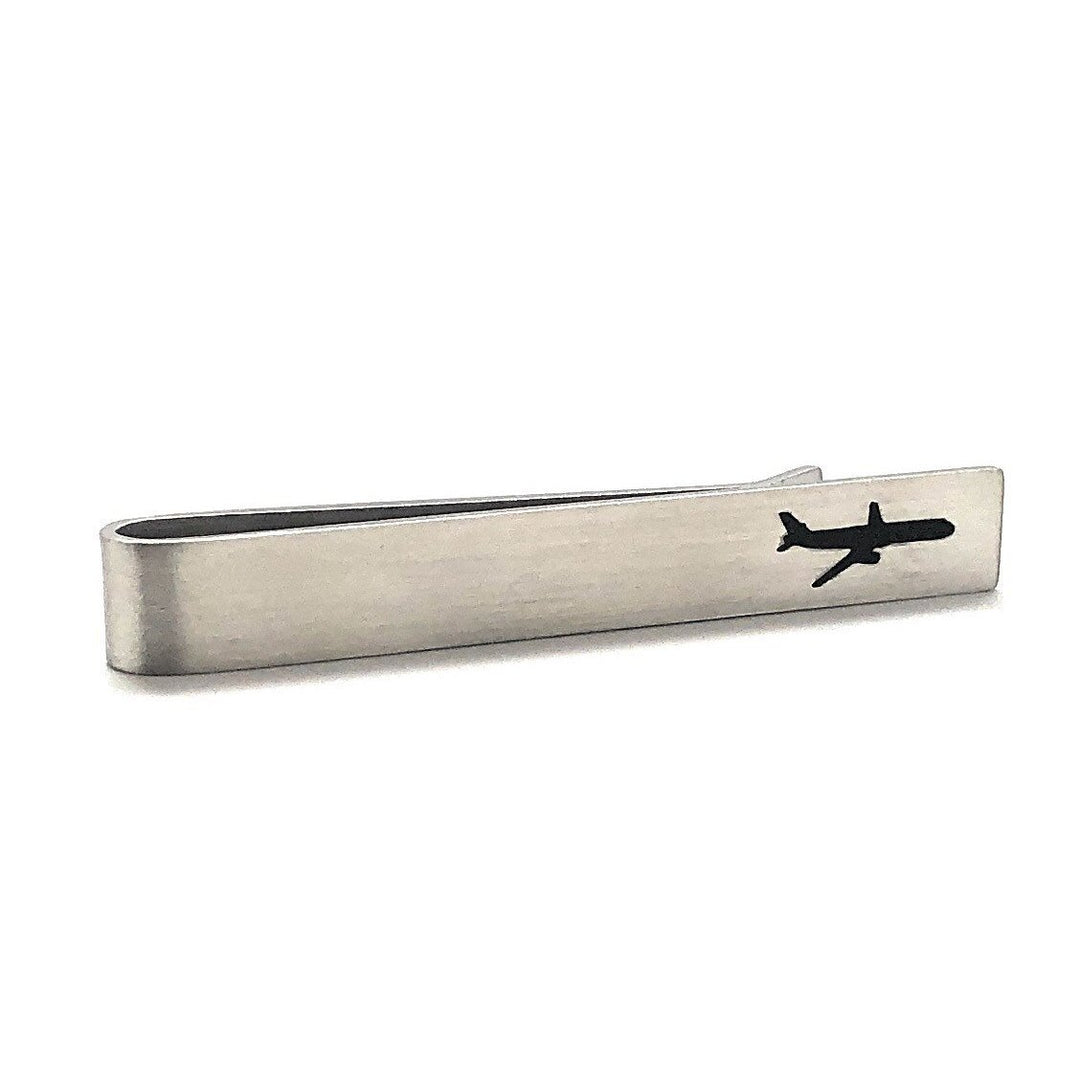 Jumbo Jet Tie Bar Pilot Tie Clip Airlines Plane Flying Pilot Gifts Very Cool Comes Gift Box Image 3