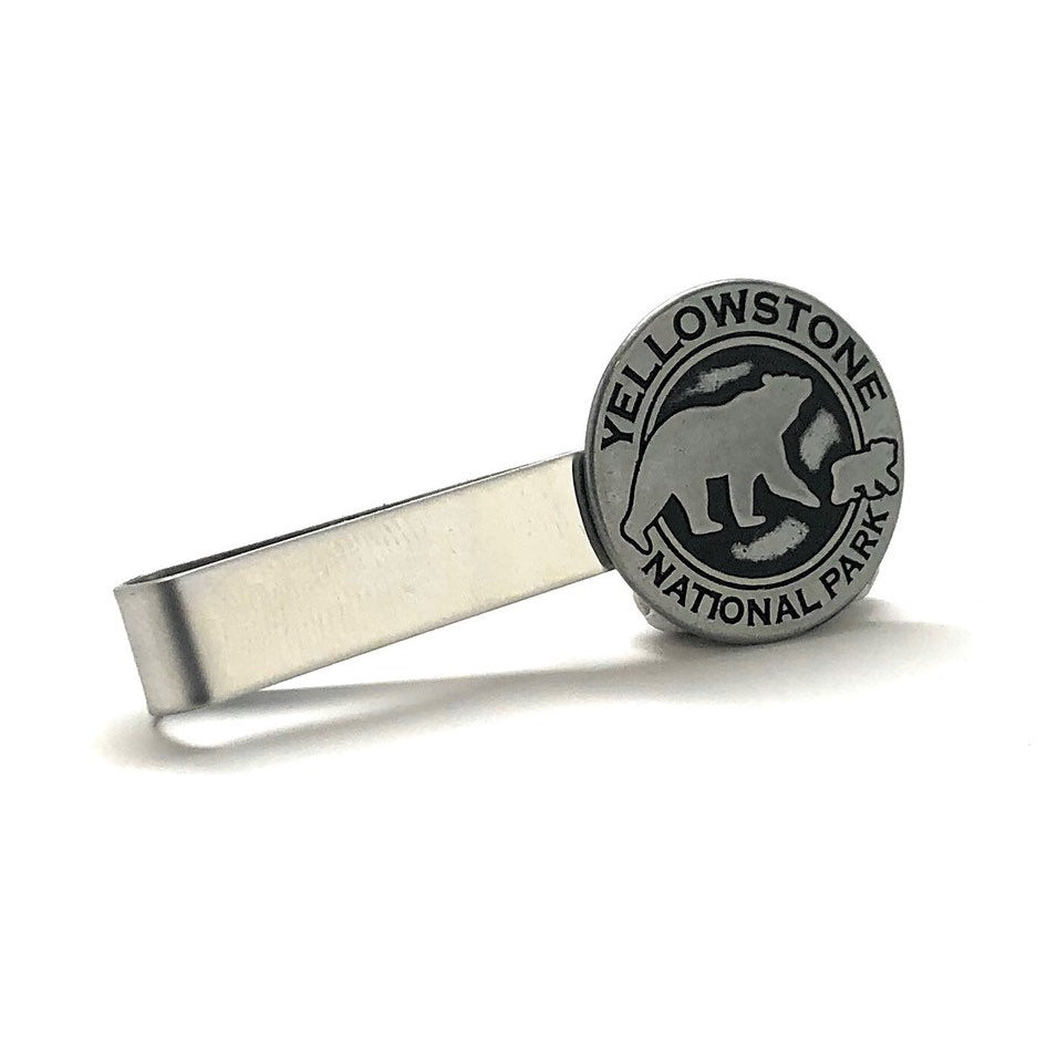 Yellowstone Grizzly Bear Tie Bar National Parks US Parks Token Pins Bear Edition Coin Souvenir Unique Rare Fun Gift Tie Image 2