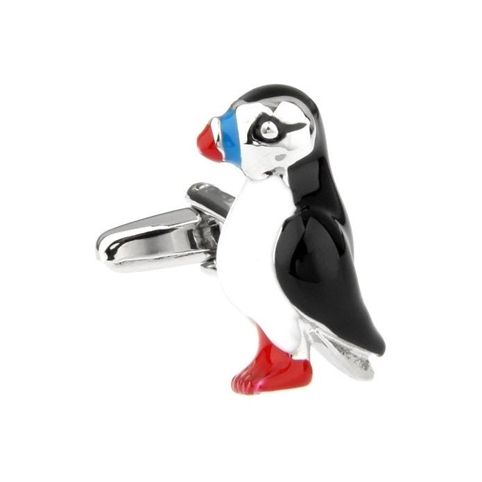 Icelandic Atlantic Puffin Bird Sea Bird Cufflinks Cuff Links Image 1