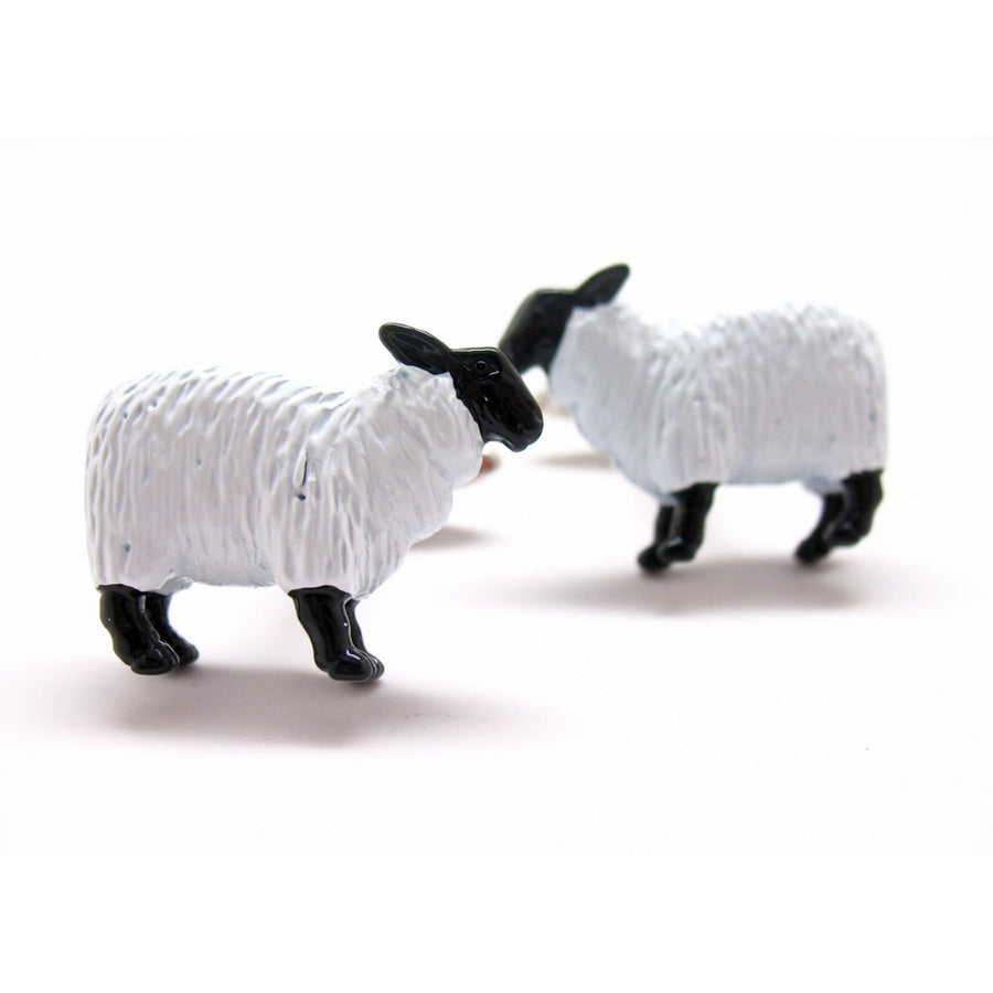 Counting Sheep Cufflinks All Night Long Enamel Cuff Links Image 1