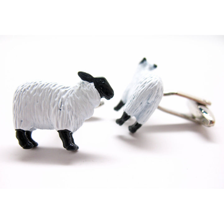 Counting Sheep Cufflinks All Night Long Enamel Cuff Links Image 3