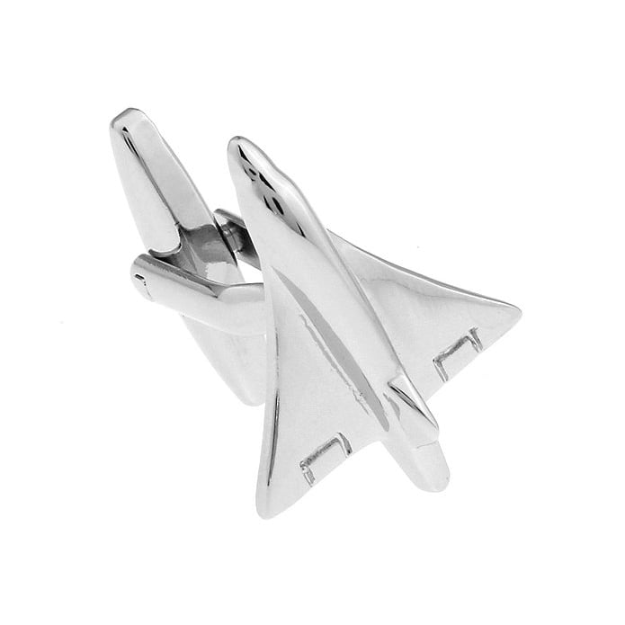 Jet Fighter Cufflinks Delta Wing Plane Cuff Links Airplane Pilot Gift Image 2