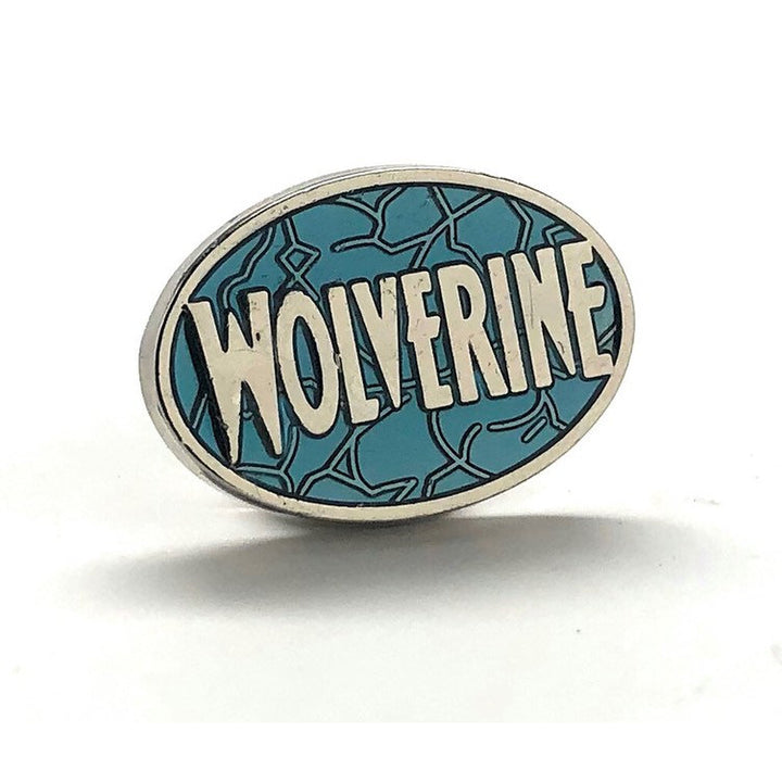 Enamel Pin Vintage Wolverine Lapel Pin Blue Enamel Heavy Tie Tack Super Hero Image 2