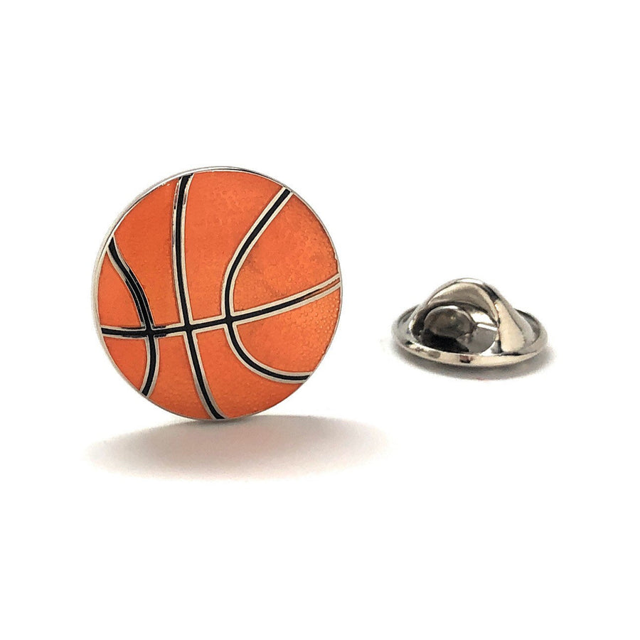 Enamel Pin Basketball Lapel Pin 6 Different Styles to Choose From Tie Tack Basket Ball Court B-Ball Image 1