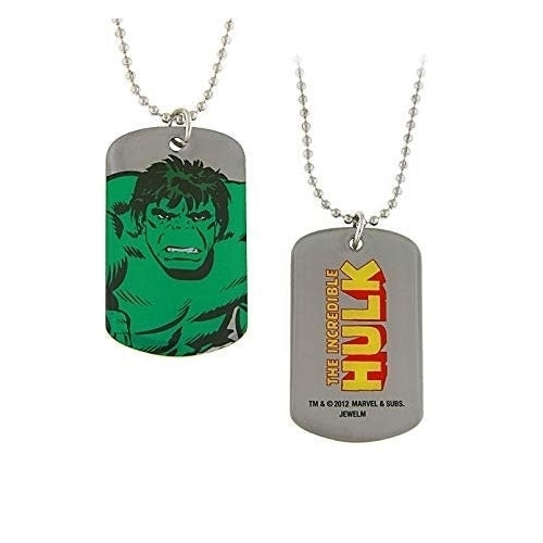 Dog Tag Hulk Smash Double Sided Marvel Comics Dog Tag vintage jewelry Image 1