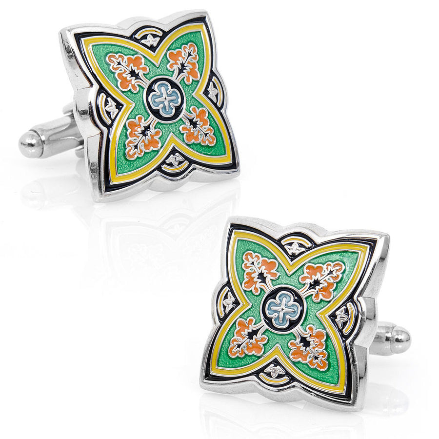 Cufflinks Spanish Springtime Bloom Cufflinks Cuff Links Image 1