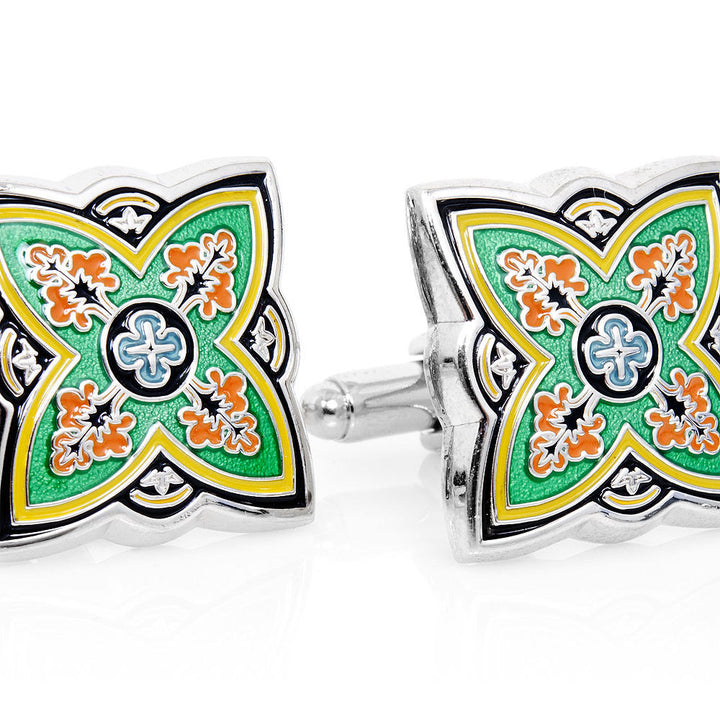 Cufflinks Spanish Springtime Bloom Cufflinks Cuff Links Image 2