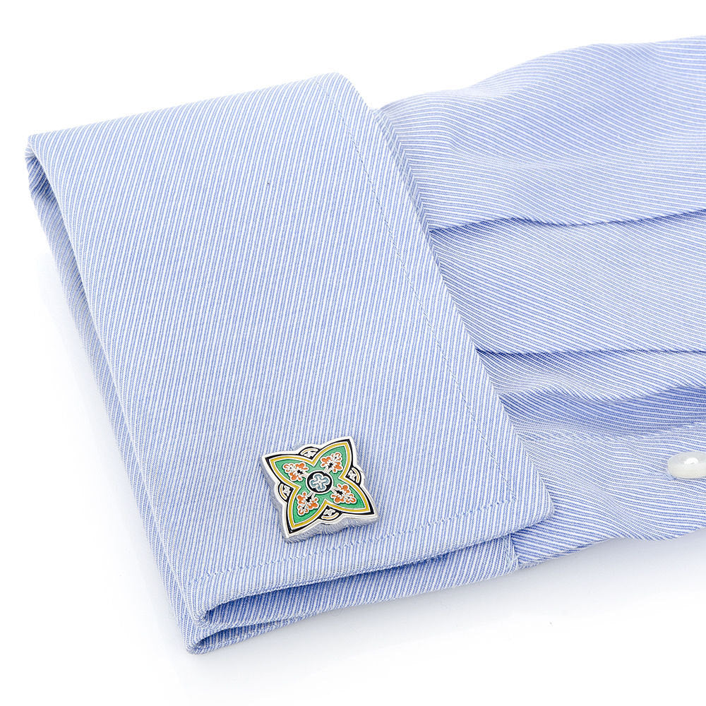 Cufflinks Spanish Springtime Bloom Cufflinks Cuff Links Image 3