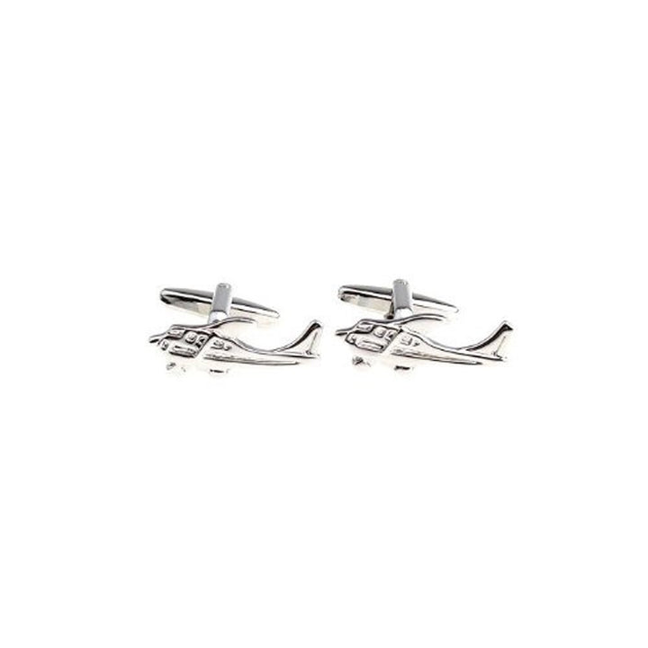 Silver Cessna Skycatcher Aeroplane Cufflinks Cuff Links Silver Cufflinks Plane Pilot Aviator Cuff Links Image 2