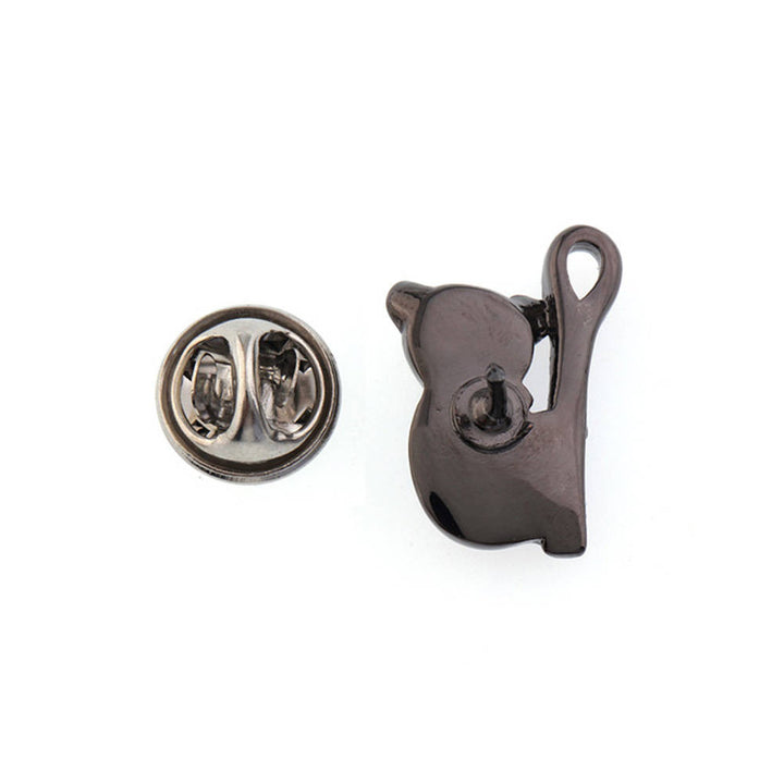 Enamel Pin Australia Koala Bear Lapel Pin Enamel Pin Gunmetal Tone Lucky Australian Koala Bear Tie Tack Image 2