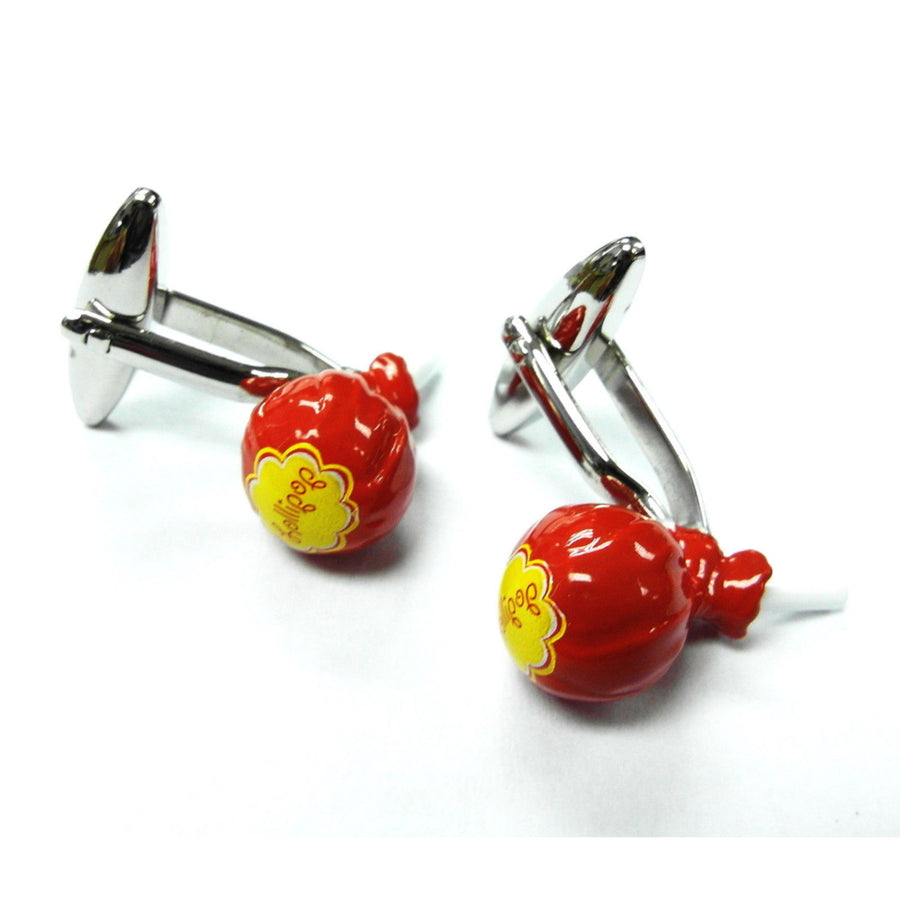 Candy Cufflinks Lollipop on a Stick Find the Center Fun Sweets Cufflinks Cuff Links Image 1