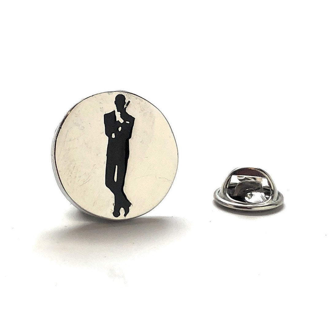 Super Spy Lapel Pin Original Poster Logo Tie Tack Silver or Gold Custom Enamel Pin Very Fun Rare Novelty Cool Dad Gift Image 1