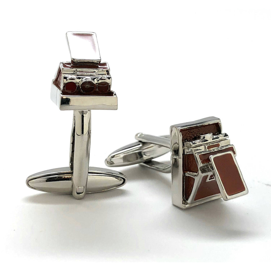 Retro Camera Cufflinks Instant Film Enthusiast Film Jewelry Buff Hobby Photographer Cool Fun Unique Cuff Links Comes Image 1