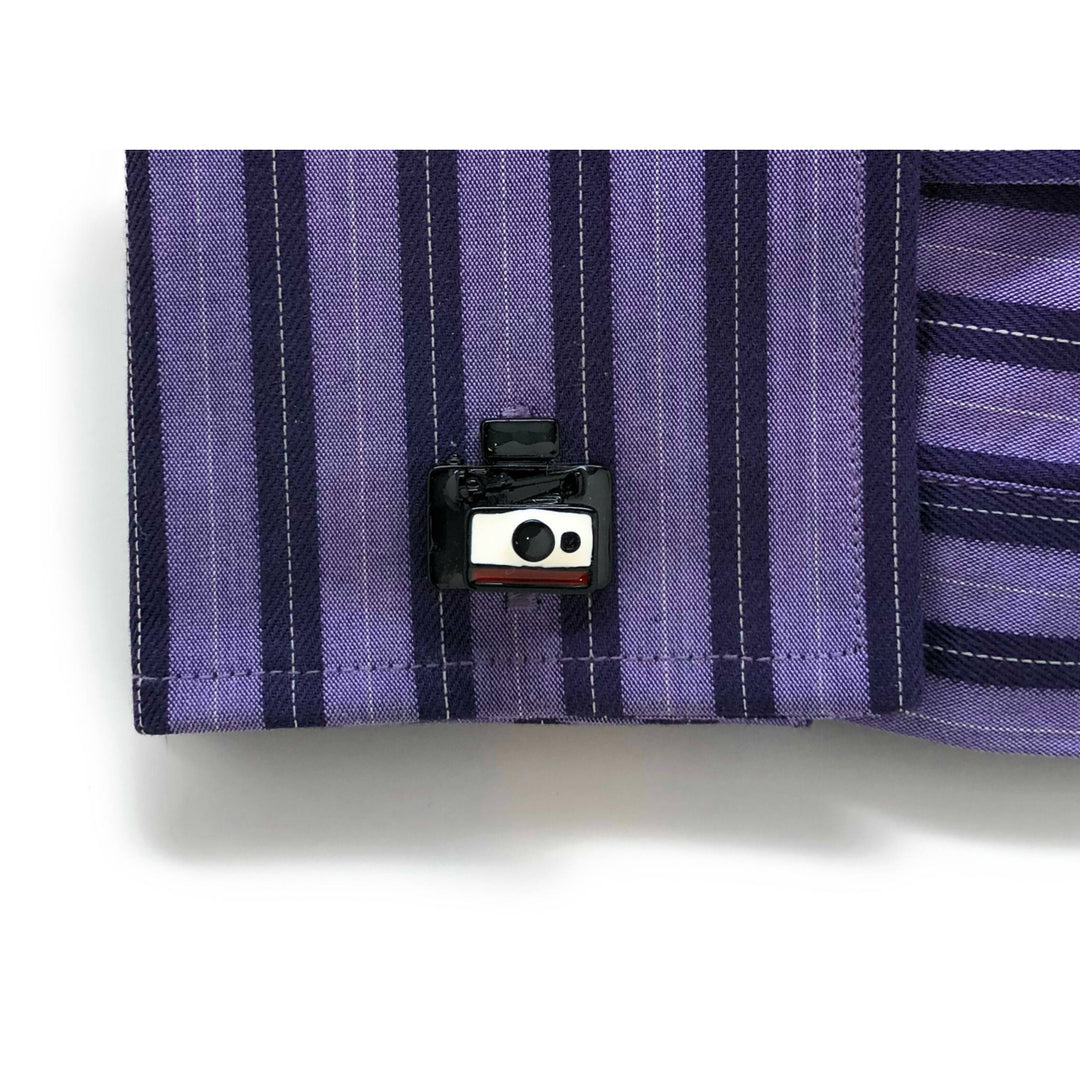 Automatic Instant Camera Cufflinks Old School Film Enthusiast Film Buff Hobby Photographer Cool Fun Unique Cuff Links Image 4