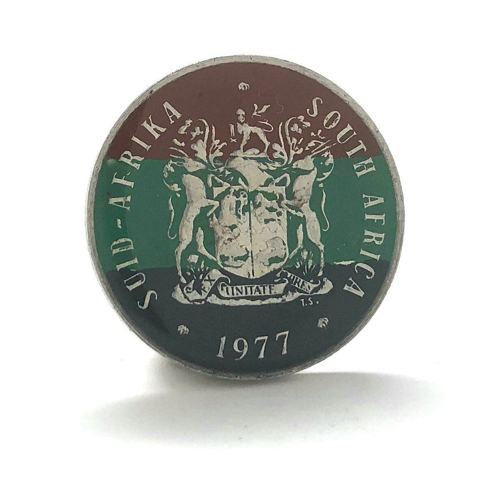 Birth Year Enamel Pin South Africa Coin Lapel Pin Tie Tack Hand Painted Travel Souvenir Enamel Coin Keepsakes Cool Fun Image 2