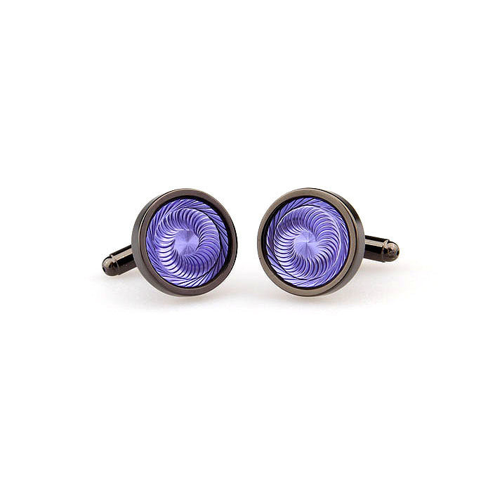 Cufflinks Gunmetal Purple Mind Bender Maze Cufflinks Cuff Links Image 3