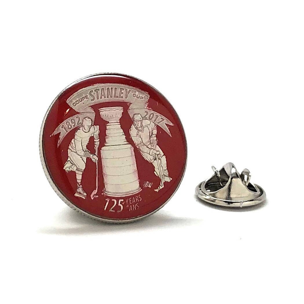 Enamel Pin Stanley Cup Collectors Lapel Pin Hockey Gifts Enamel Coin Hand Painted 2017 Royal Canadian Mint 125 Yr Image 1