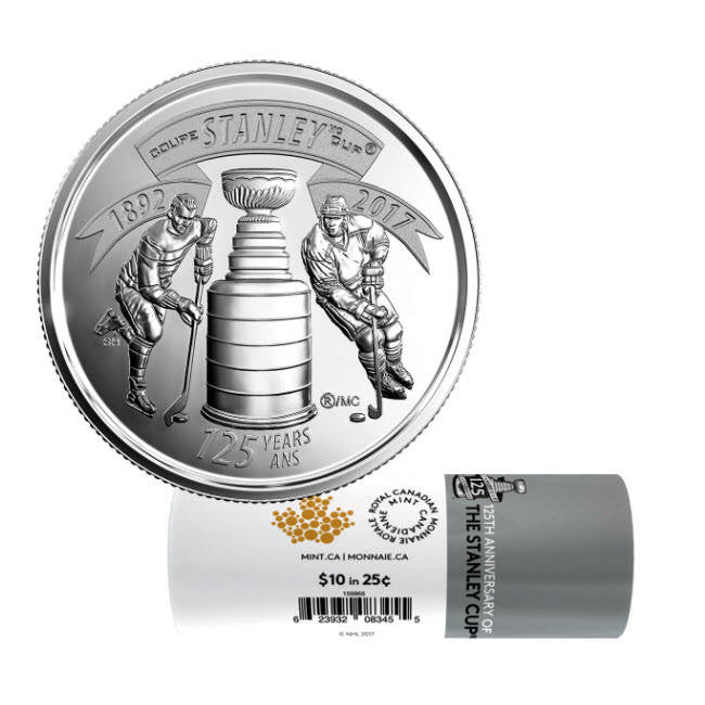 Enamel Pin Stanley Cup Collectors Lapel Pin Hockey Gifts Enamel Coin Hand Painted 2017 Royal Canadian Mint 125 Yr Image 4