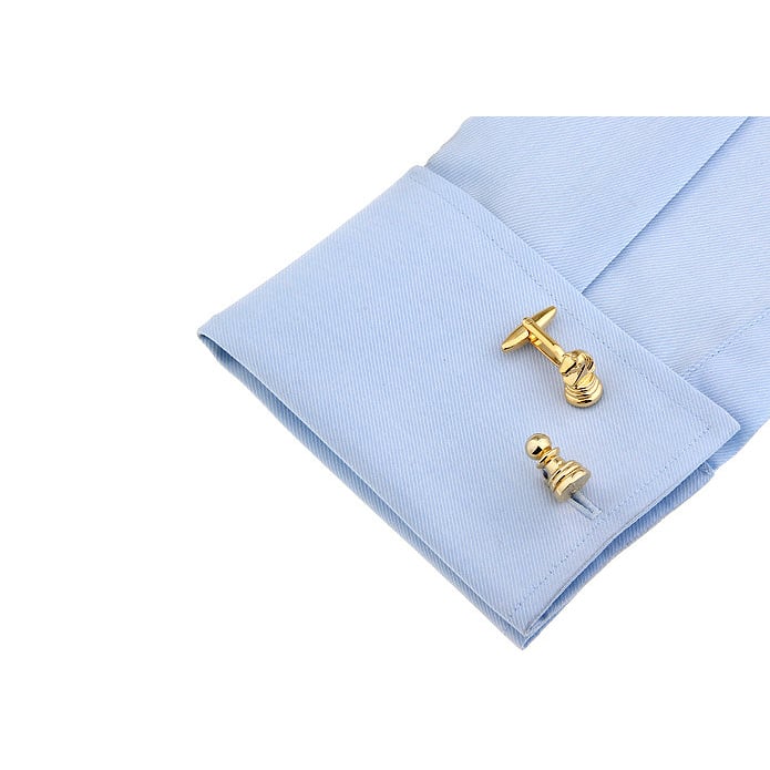 Chess Piece PlayGold Pawn to Knight Cufflinks Cuff Links Game Cufflinks Cuff Links Cool Guy Gifts Lucky Cufflinks Retro Image 3