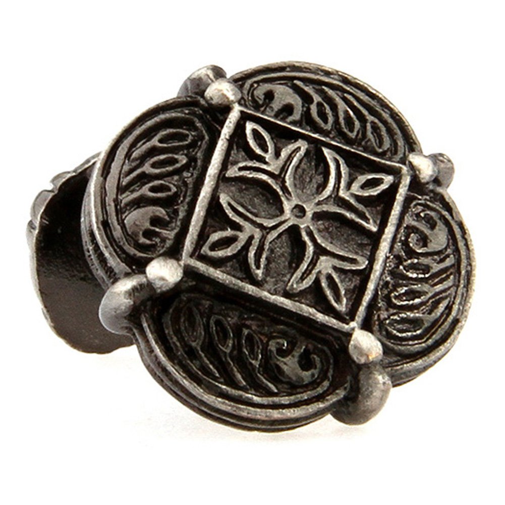 Designer Pewter Solid Post Cross Fleury Banded Scrolls Cufflinks Heavy Detailed Cuff Links Image 1