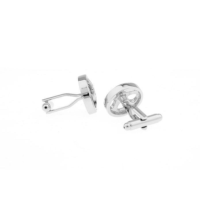 Car Rims Cufflinks Shiny Chrome Car Truck Auto Wheels Cufflinks Cuff Links Image 2