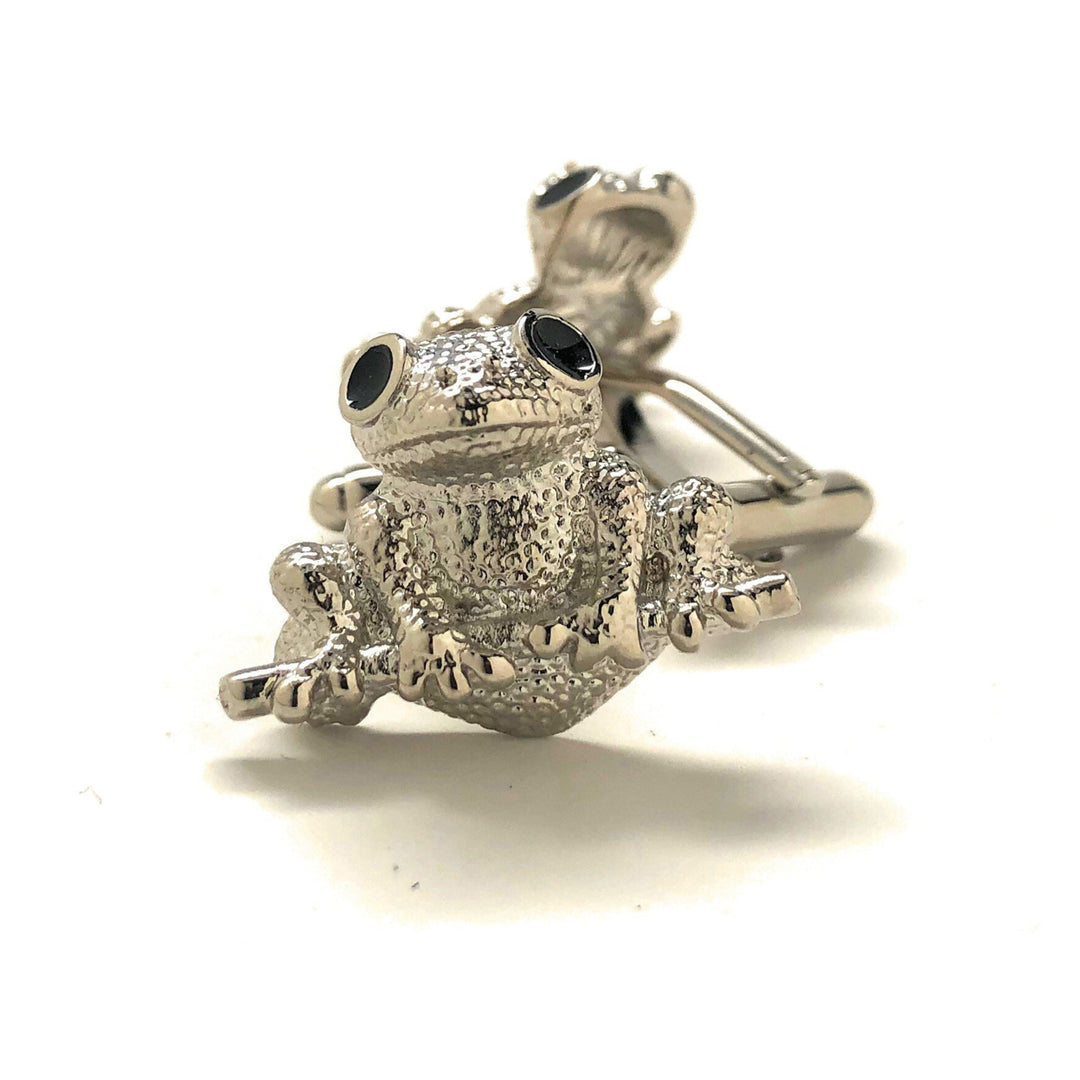 Tree Frog Cufflinks Silver Tone Big Fun Amazon Frog Cuff Links Image 4